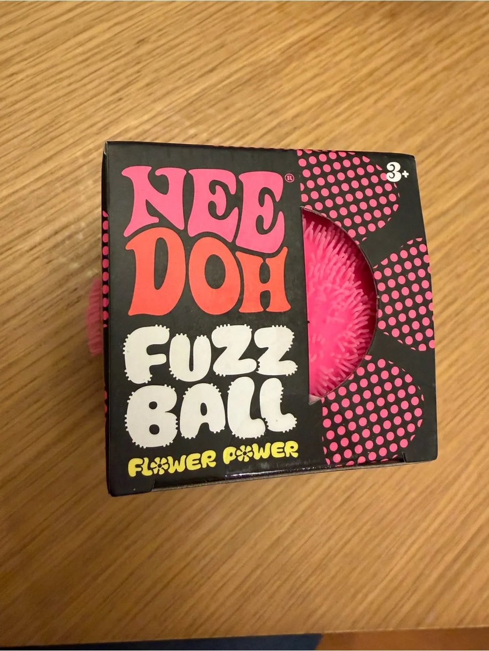 NeeDoh Fuzz Ball Flower Power GREEN  Available NIB